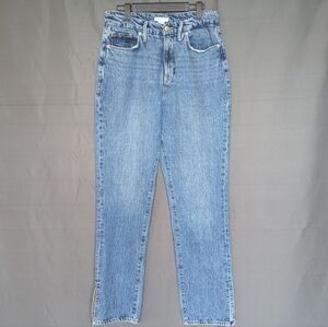 Good American Jeans – Size 6/28 – Medium Wash – Slit Hem